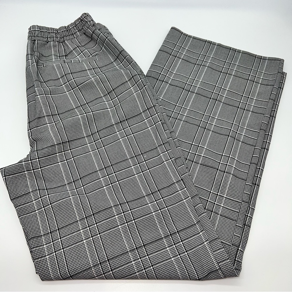 Nicole Miller Black and White Houndstooth Professional/Office Pants-Size 10